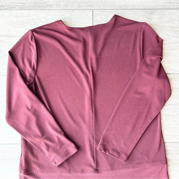 Ralph Lauren  Wine Colour Jersey Top - Picture 14 of 14